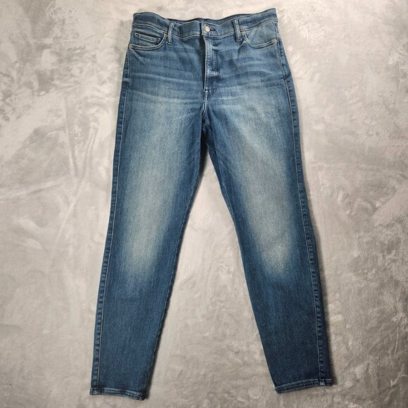 Lucky Brand Womens 5/33 Mid Rise Stretch Jeans Blue Skinny Leg Soft Denim - Picture 1 of 10